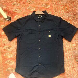 Large, Rugged Flex Carhartt Men’s T-shirt, Navy Blue